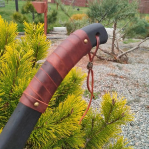 ЛЕЛЕКА сокира ручної роботи Сергія Дитюка, сталь - 65Г 56-60 HRC. Photo 3